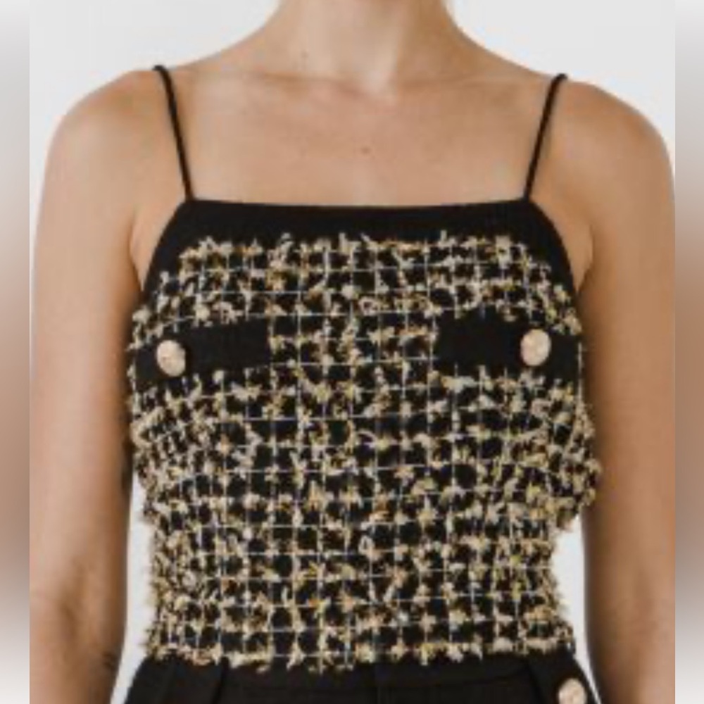 Endless Rose Tweed Tank Top